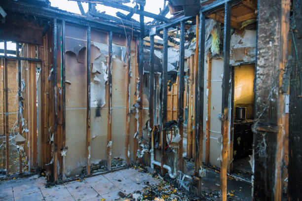 Professional Fire Damage Removal technician working in Healdton, OK